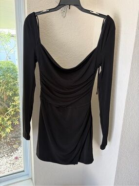 Tiger Mist long sleeve black mini dress Women’s Size Small